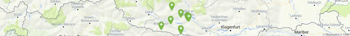Kartenansicht für Apotheken-Notdienste in der Nähe von Dellach (Hermagor, Kärnten)